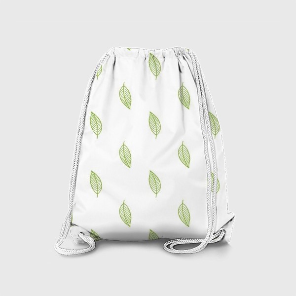 Рюкзак «Паттерн из зелёных листьев»