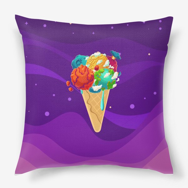 Подушка «Космическое мороженое»