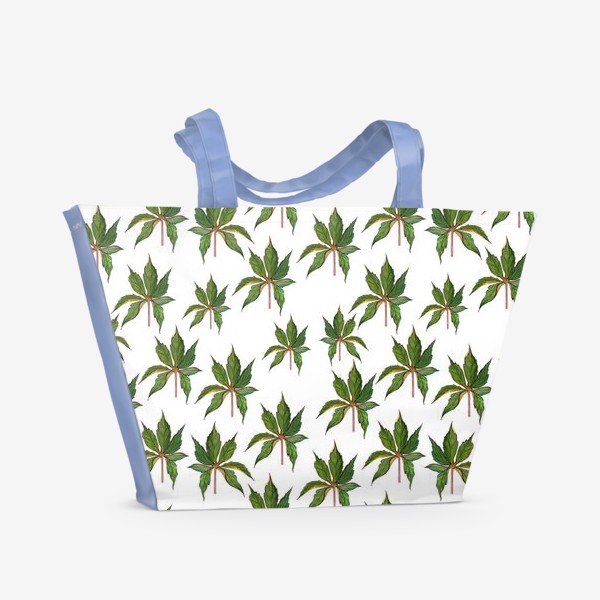 Пляжная сумка «Листья морозника»
