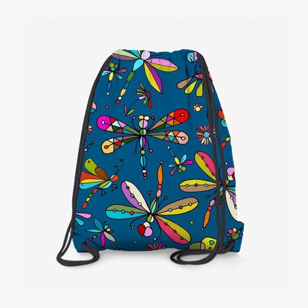 Рюкзак «Стрекозы всех цветов радуги»