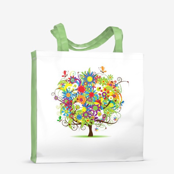 Сумка-шоппер «Цветочное дерево»