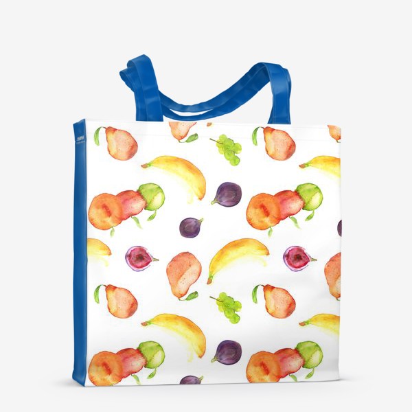 Сумка-шоппер «Акварельный фруктовый паттерн»