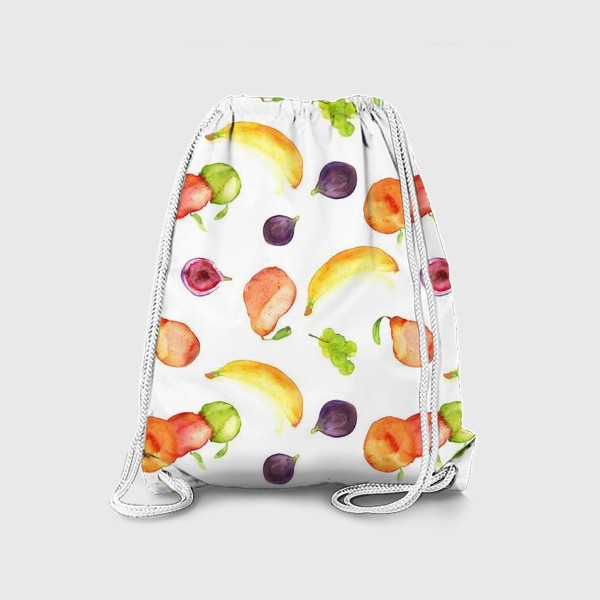 Рюкзак «Акварельный фруктовый паттерн»
