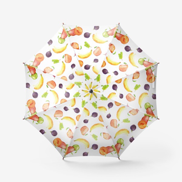 Зонт «Акварельный фруктовый паттерн»