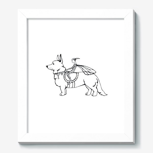 Картина «корги- собака эльфов»