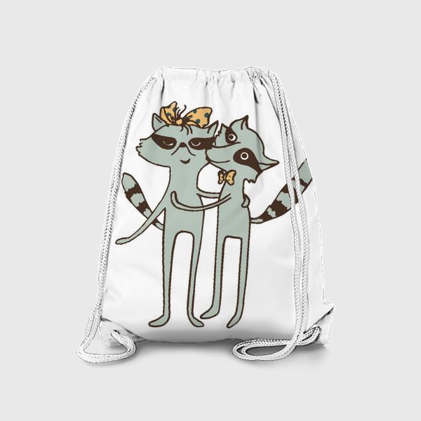 Рюкзак «влюбленные еноты»