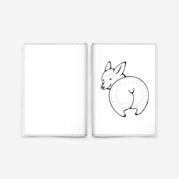 Обложка для паспорта «собака корги»
