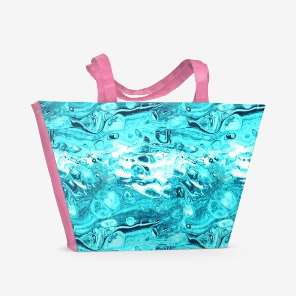 Пляжная сумка «Средиземное море (жидкий акрил 8)»