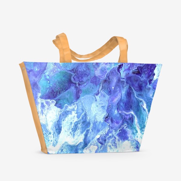 Пляжная сумка «Мраморная фантазия (жидкий акрил 7)»