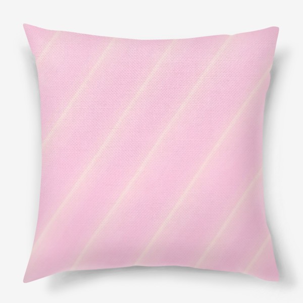 Подушка «Линии в нежно розовом»