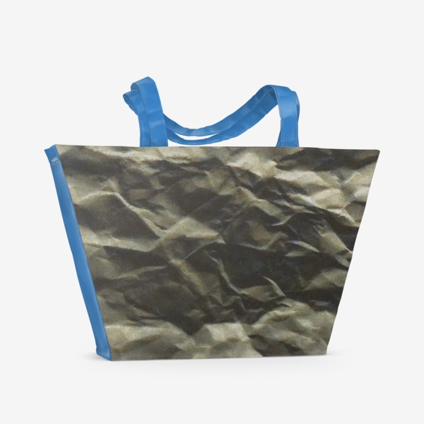Пляжная сумка &laquo;Темно-зеленая морщинистая текстура&raquo;