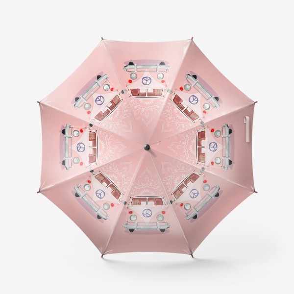 Зонт «Розовый Хиппи Автобус»