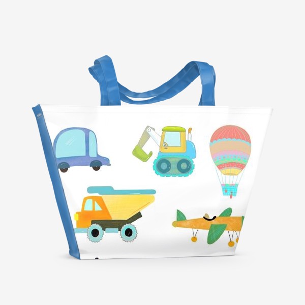 Пляжная сумка &laquo;транспорт детский&raquo;