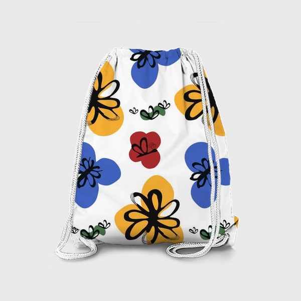 Рюкзак «Цветы и бабочки»