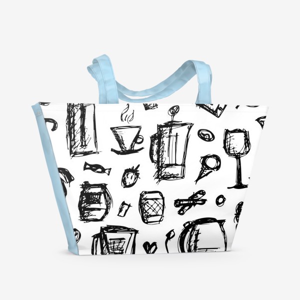 Пляжная сумка «Seamless kitchen»
