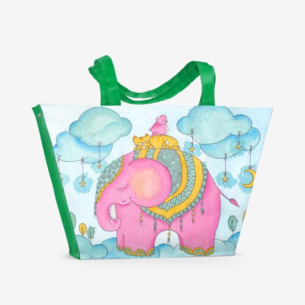 Пляжная сумка «Ты мой сладкий слон»