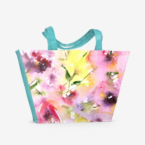 Пляжная сумка «Цветочный взрыв»