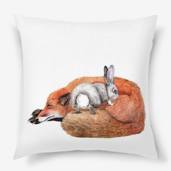 Подушка «Заяц и лиса»