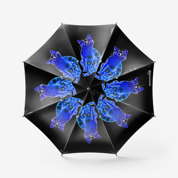 Зонт «Синий кот»