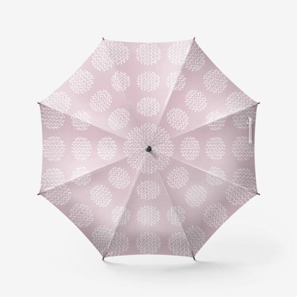 Зонт &laquo;Растительный орнамент в круге. Бесшовный паттерн&raquo;