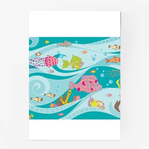 Постер «морская жизнь»