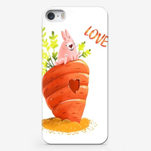 Чехол iPhone «Любовь- морковь»