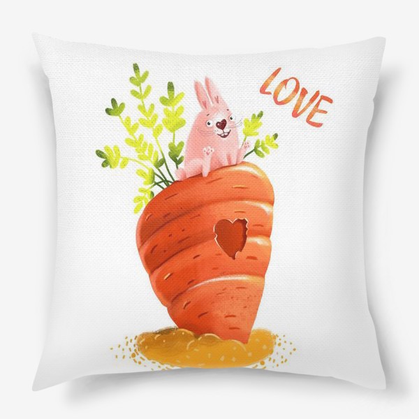 Подушка «Любовь- морковь»