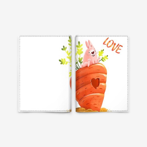 Обложка для паспорта «Любовь- морковь»