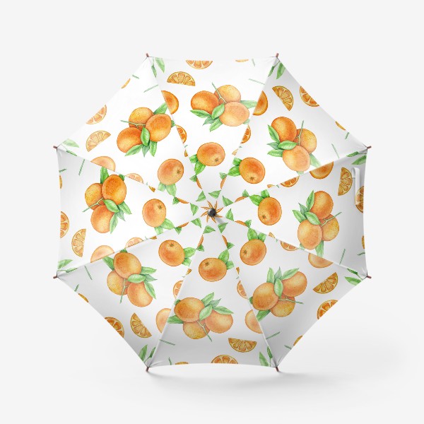 Зонт «Акварельные апельсины»