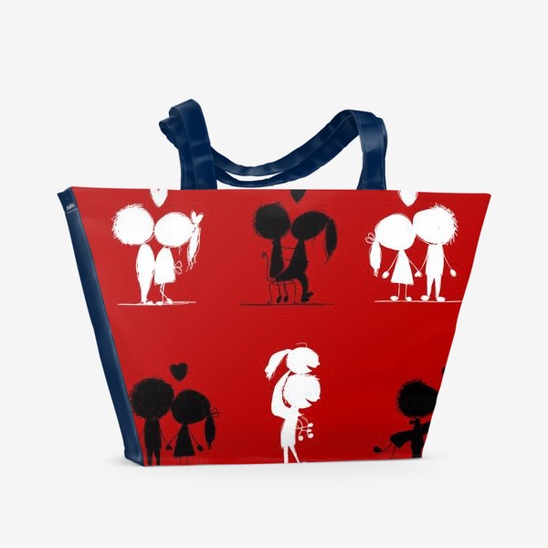 Пляжная сумка «К дню Святого Валентина»