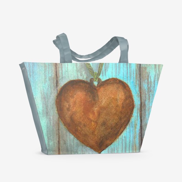 Пляжная сумка «Ржавое сердце»