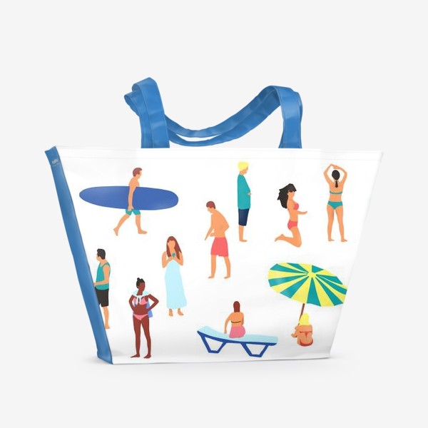 Пляжная сумка «Люди на пляже»
