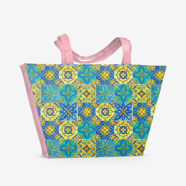 Пляжная сумка «Паттерн мароканская плитка»