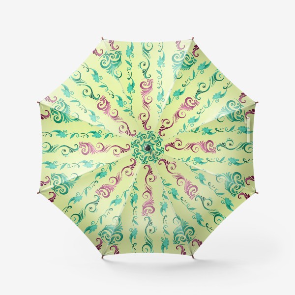 Зонт «Акварельный декоративный узор»