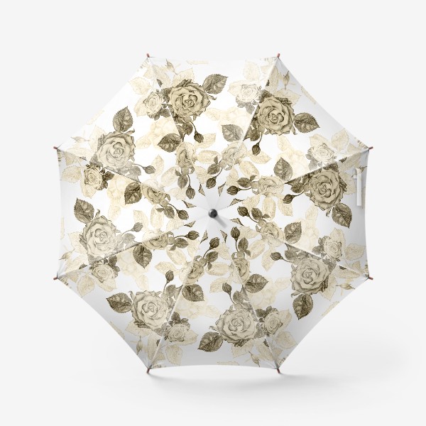 Зонт «Розы в винтажном стиле»