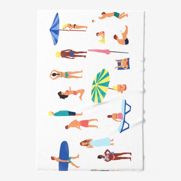 Полотенце «Люди на пляже»