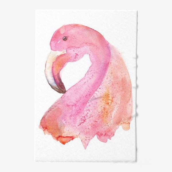 Полотенце «Акварельный фламинго»