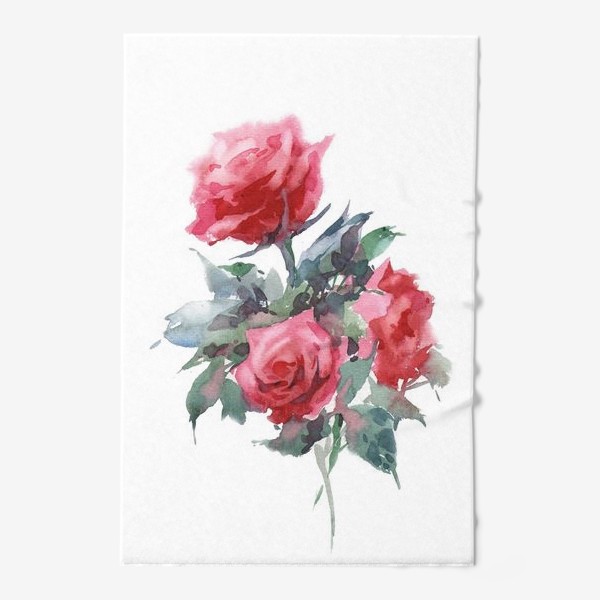 Полотенце «Красные розы»