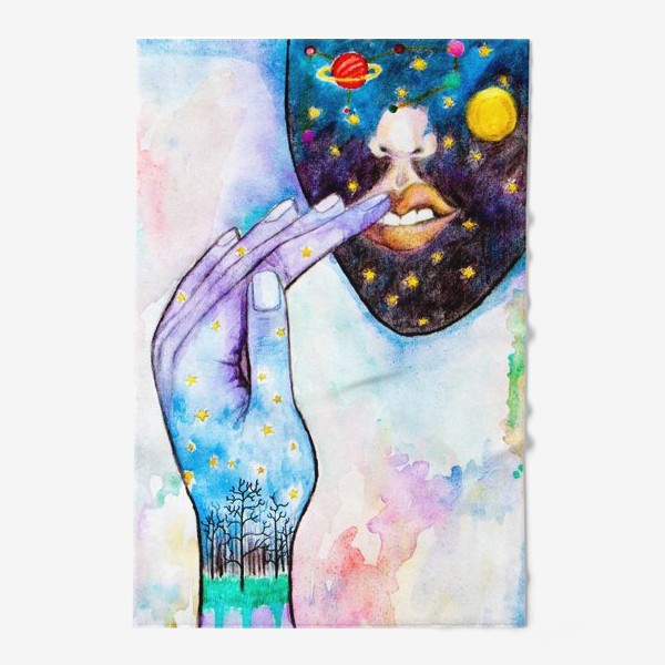 Полотенце «Голова в космосе»