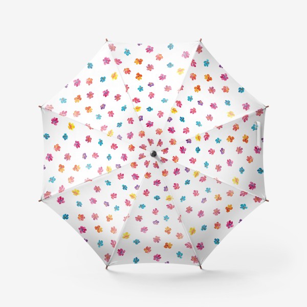 Зонт «Паттерн с акварельными цветами»
