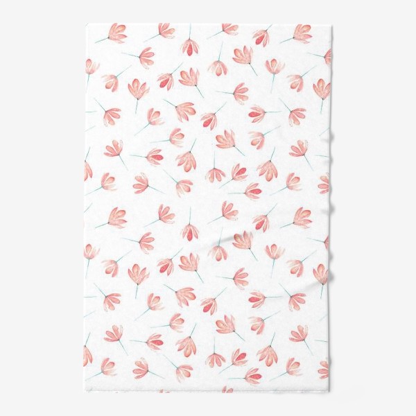 Полотенце «Паттерн с розовыми цветами»