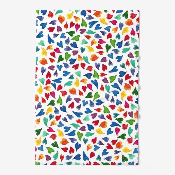 Полотенце «Colorful hearts pattern»