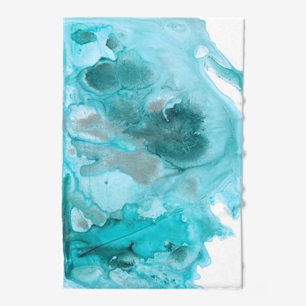 Полотенце «Голубая акриловая абстракция»