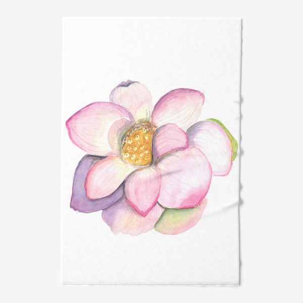 Полотенце «Акварельный цветок лотоса»