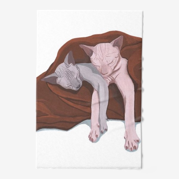 Полотенце «Коты сфинксы»