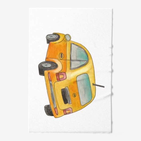 Полотенце «Жёлтый автомобиль»