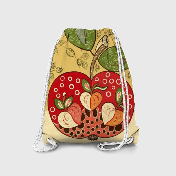 Рюкзак «Декоративное красное яблоко»