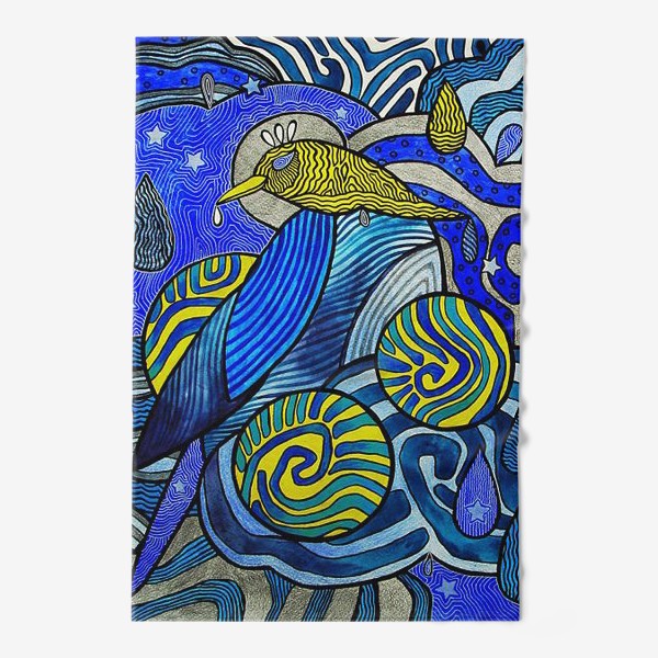 Полотенце «Синяя птица дождя»