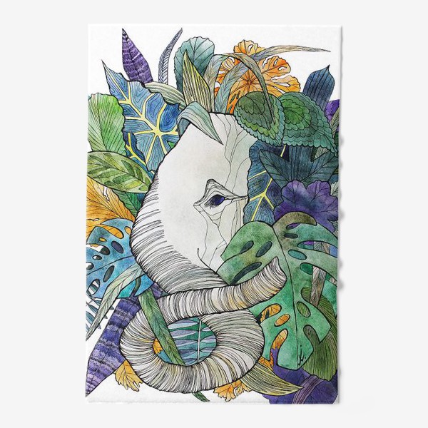 Полотенце «Слон. Джунгли. Тропики»