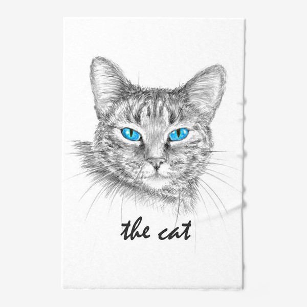 Полотенце «Кот. Голубые глазки.»